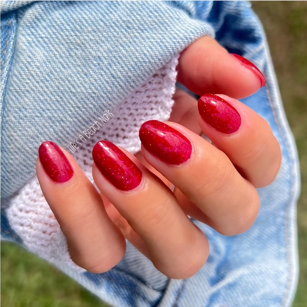 *Rare, HTF* Color Street: Lust-embourg | Classic Red Shimmer Elegant Party Fall